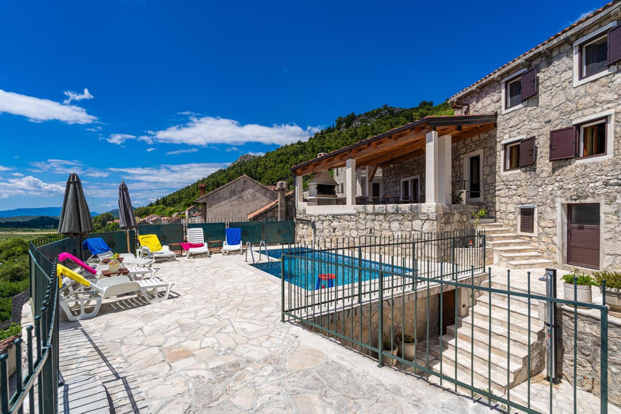 Private pool villa - Meditteranean peace Slano Esterno foto