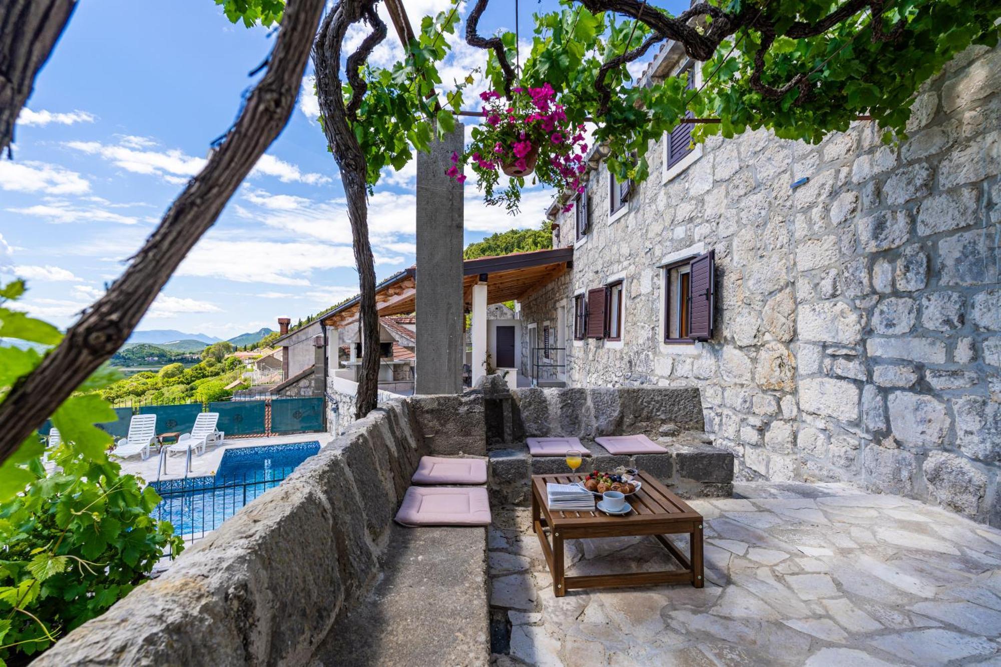 Private pool villa - Meditteranean peace Slano Esterno foto