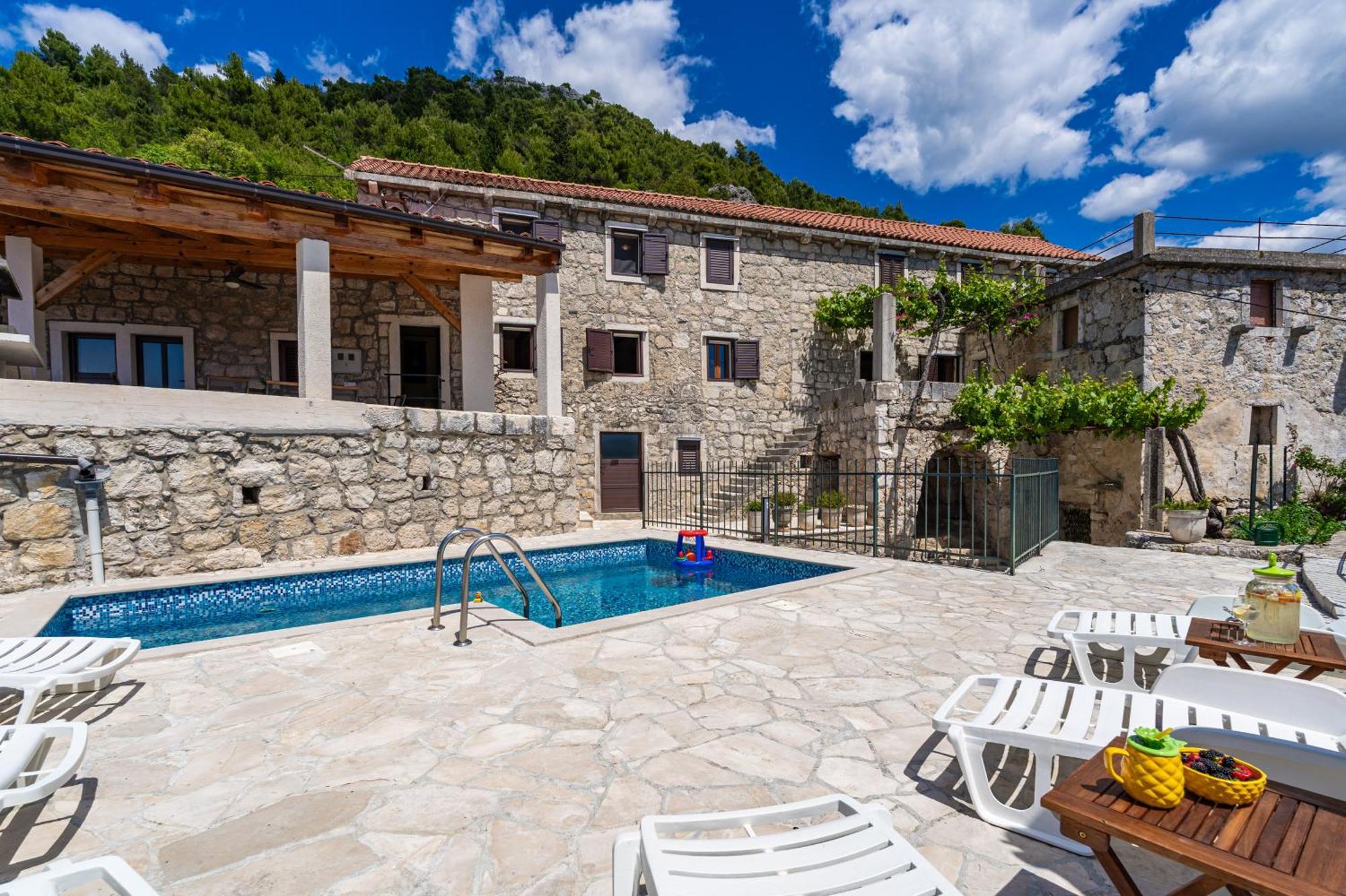Private pool villa - Meditteranean peace Slano Esterno foto