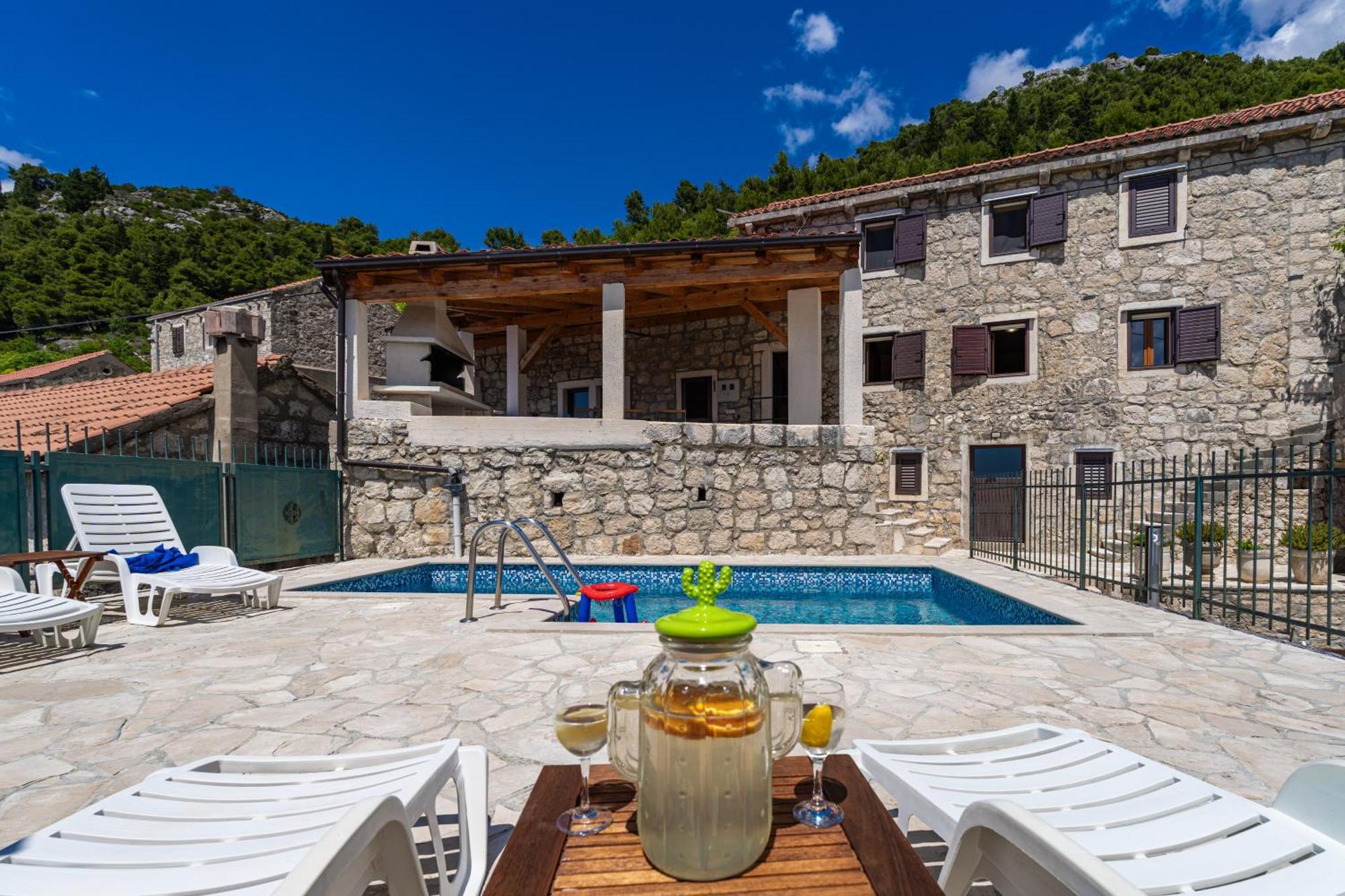 Private pool villa - Meditteranean peace Slano Esterno foto